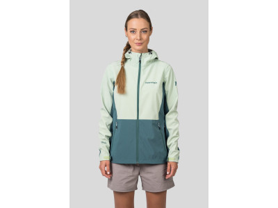 Ladies leisure time jacket ZURY LITE bok choy / dark forest