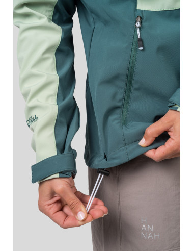 Ladies leisure time jacket ZURY LITE bok choy / dark forest