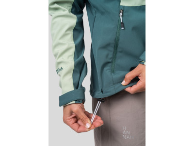 Ladies leisure time jacket ZURY LITE bok choy / dark forest