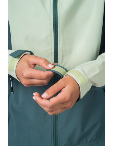 Ladies leisure time jacket ZURY LITE bok choy / dark forest