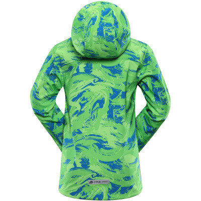 Bērnu pārgājienu softshell jaka LANCO neona zaļš 2