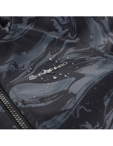 Bērnu pārgājienu softshell jaka LANCO melns