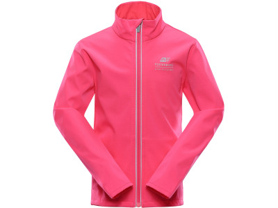 Kid´s sports softshell jacket MULTO neon knockout pink