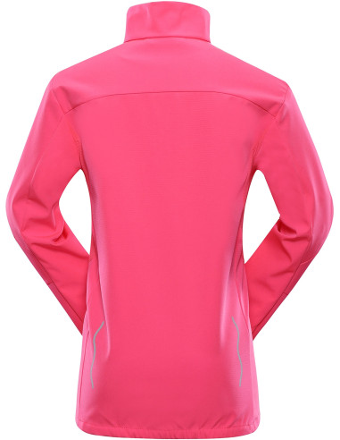 Kid´s sports softshell jacket MULTO neon knockout pink