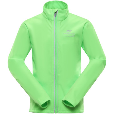 Kid´s sports softshell jacket MULTO neon green gecko