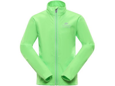 Bērnu sporta softshell jaka MULTO neona zaļš