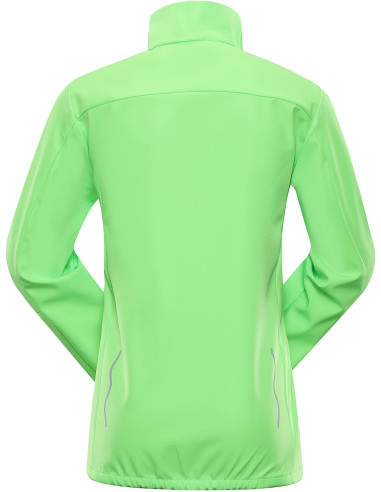 Kid´s sports softshell jacket MULTO neon green gecko