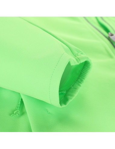 Kid´s sports softshell jacket MULTO neon green gecko