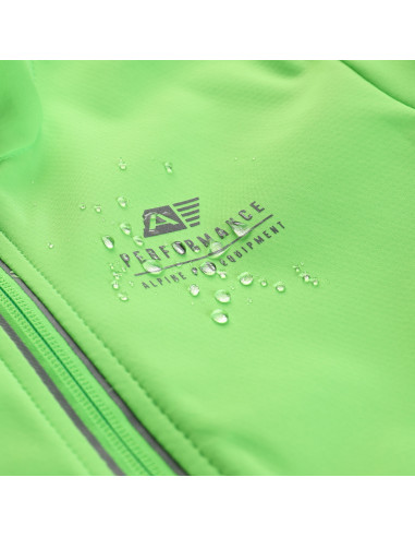 Kid´s sports softshell jacket MULTO neon green gecko