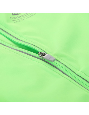 Kid´s sports softshell jacket MULTO neon green gecko