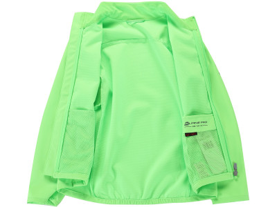 Bērnu sporta softshell jaka MULTO neona zaļš