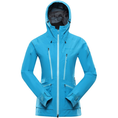 Women's outdoor jacket CORTA neon atomic blue