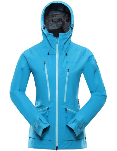 Sieviešu pārgājienu jaka CORTA neona zils