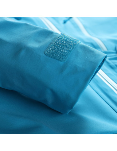 Sieviešu pārgājienu jaka CORTA neona zils