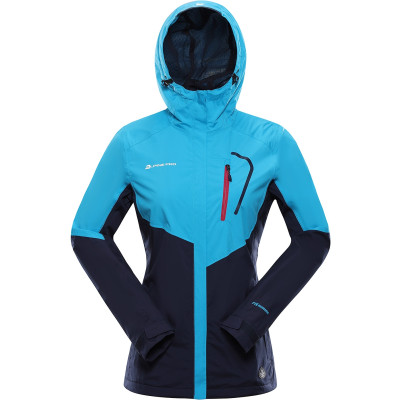 Women's outdoor jacket IMPECA neon atomic blue