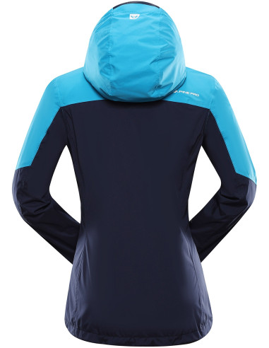 Women's outdoor jacket IMPECA neon atomic blue