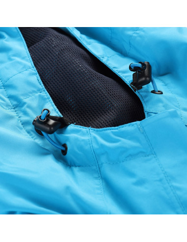 Women's outdoor jacket IMPECA neon atomic blue