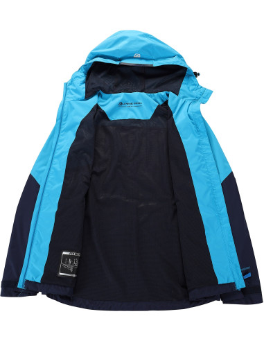 Women's outdoor jacket IMPECA neon atomic blue