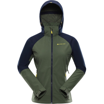Sieviešu pārgājienu softshell jaka LANCA olīvu
