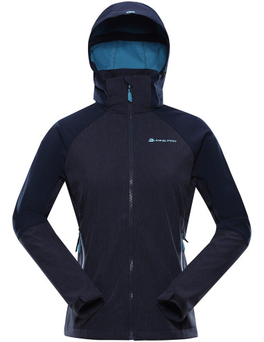 Women's softshell jacket LANCA mood indigo