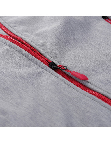 Sieviešu pārgājienu softshell jaka LANCA pilsētas pelēks