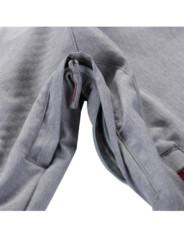 Sieviešu pārgājienu softshell jaka LANCA pilsētas pelēks