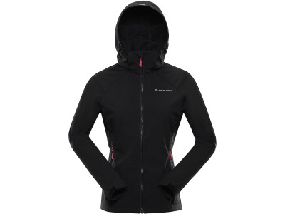 Sieviešu pārgājienu softshell jaka LANCA melns