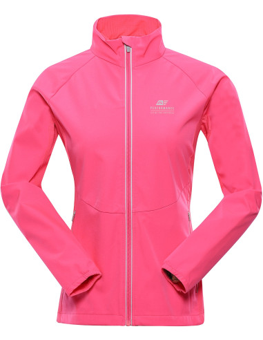 Women's sports softshell jacket MULTA neon knockout pink