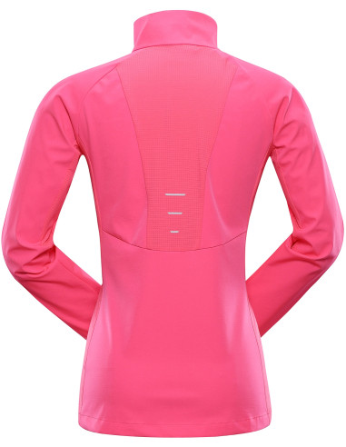 Women's sports softshell jacket MULTA neon knockout pink