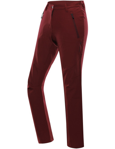 Women's outdoor softshell pants NUTTA pomegranate