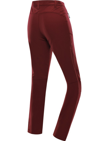 Women's outdoor softshell pants NUTTA pomegranate