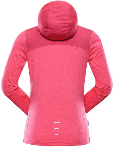 Women's performance sweatshirt FANCA neon knockout pink