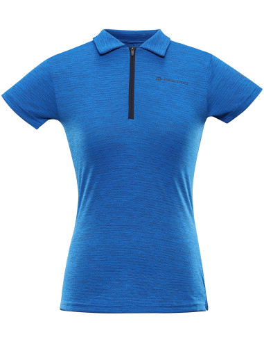 Women's outdoor polo DONNA electric blue lemonade