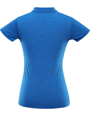 Women's outdoor polo DONNA electric blue lemonade
