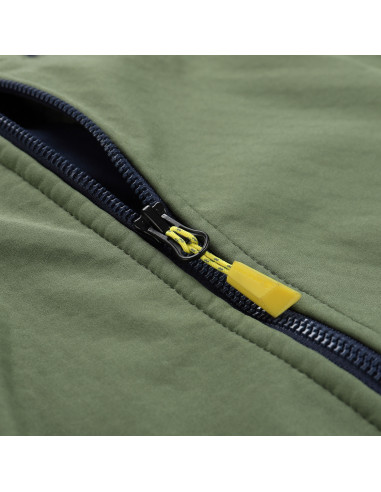 Vīriešu pārgājienu softshell jaka LANC olīvu