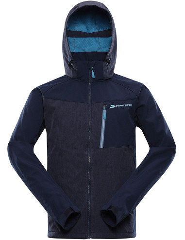 Vīriešu pārgājienu softshell jaka LANC tumši zils