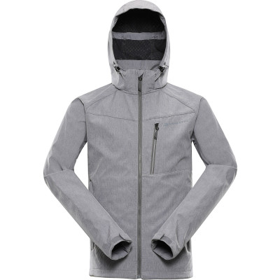 Vīriešu pārgājienu softshell jaka LANC pilsētas pelēks