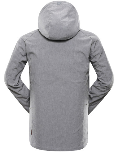 Vīriešu pārgājienu softshell jaka LANC pilsētas pelēks