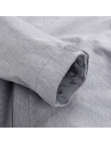 Vīriešu pārgājienu softshell jaka LANC pilsētas pelēks