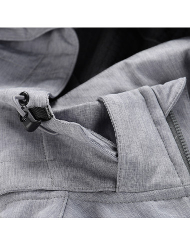 Vīriešu pārgājienu softshell jaka LANC pilsētas pelēks