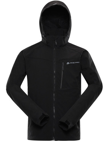 Vīriešu pārgājienu softshell jaka LANC melns