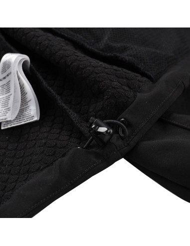 Vīriešu pārgājienu softshell jaka LANC melns