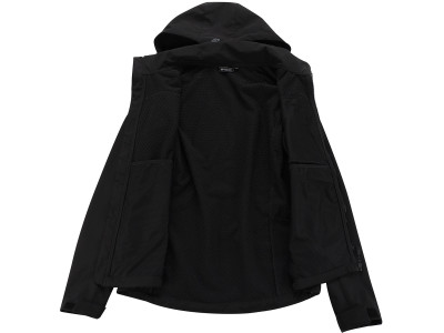 Vīriešu pārgājienu softshell jaka LANC melns