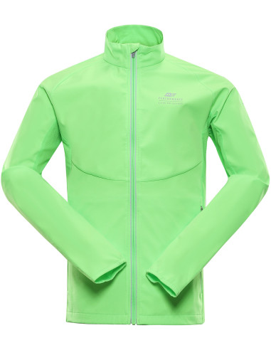 Vīriešu sporta softshell jaka MULT neona zaļš