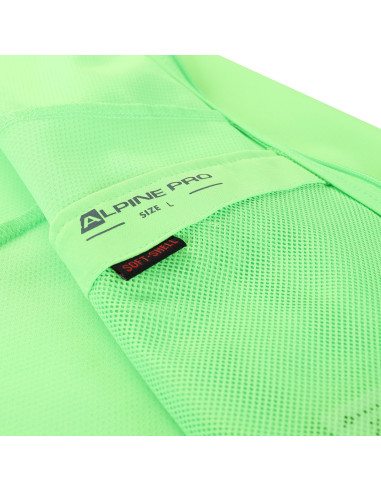 Men´s sports softshell jacket MULT neon green gecko