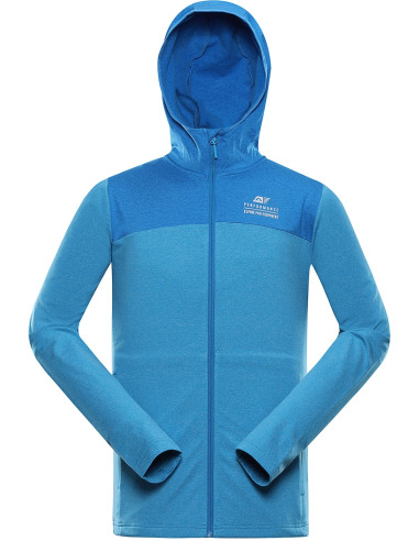 Men´s performance sweatshirt FANC neon atomic blue