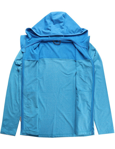 Men´s performance sweatshirt FANC neon atomic blue