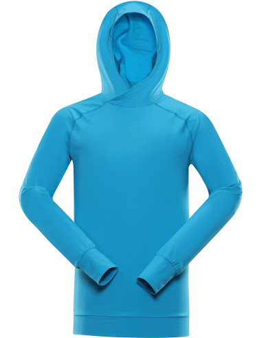 Men´s performance sweatshirt LIGHT neon atomic blue