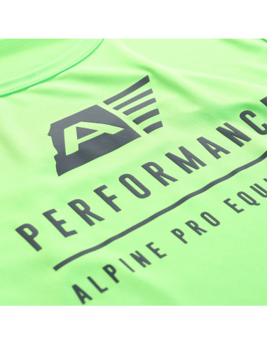 Men´s performance T-shirt MIXED neon green gecko