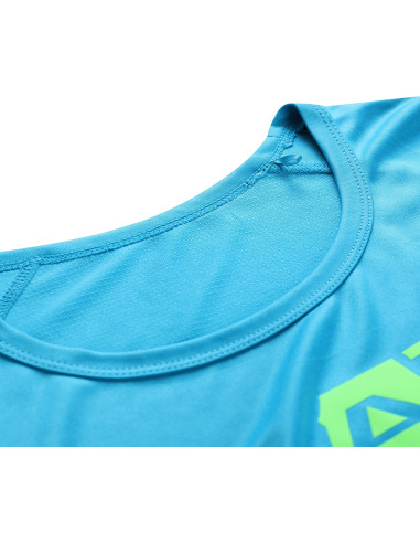 Men´s performance T-shirt MIXED neon atomic blue